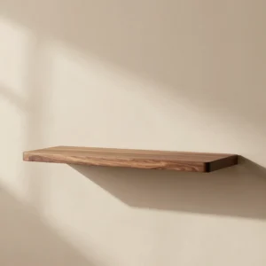 Floating Walnut Ledge Shelf